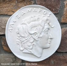 Load image into Gallery viewer, Roman Greek Apollo Hellenistic coin Sculpture Wall plaque relief 10&quot; tall www.Neo-Mfg.com
