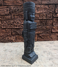 Load image into Gallery viewer, Toltec warrior Mesoamerican MAYAN AZTEC Sculptural statue stele 12.5&quot; www.Neo-Mfg.com
