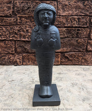 Load image into Gallery viewer, Egyptian Funerary servant of Ptahmes shabti Artifact Carved Sculpture Statue 12&quot; www.Neo-Mfg.com Museum Reproduction
