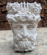 Load image into Gallery viewer, Roman Greek Neptune Face Wall Mythical Plaque Sculptural relief www.Neo-Mfg.com 6&quot; Customs House Dublin
