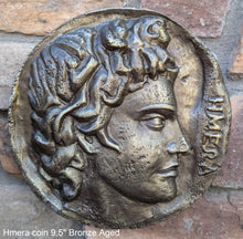 Load image into Gallery viewer, Roman Greek Apollo &amp; Diana Freedom coin Sculptural Wall relief plaque www.Neo-Mfg.com 9.5&quot;
