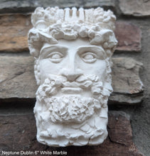 Load image into Gallery viewer, Roman Greek Neptune Face Wall Mythical Plaque Sculptural relief www.Neo-Mfg.com 6&quot; Customs House Dublin
