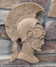 Load image into Gallery viewer, Roman Greek Spartan Bust Sculptural wall relief plaque home decor 13.5&quot; www.Neo-Mfg.com
