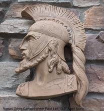 Load image into Gallery viewer, Roman Greek Spartan Bust Sculptural wall relief plaque home decor 13.5&quot; www.Neo-Mfg.com
