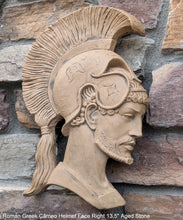 Load image into Gallery viewer, Roman Greek Spartan Bust Sculptural wall relief plaque home decor 13.5&quot; www.Neo-Mfg.com
