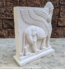 Load image into Gallery viewer, Assyrian Lamassu Nimrud Palace guardians winged Lion Sculpture www.Neo-Mfg.com 10.5&quot; Mesopotamia statue 360
