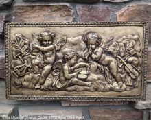 Load image into Gallery viewer, Eros Musical Cherub Cupid Greek Wall Sculpture Plaque Angels 17&quot; www.NEO-MFG.com
