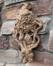 Load image into Gallery viewer, Nature Garden Greenwoman Harvest Sculptural wall relief bust www.Neo-Mfg.com 12.25&quot;
