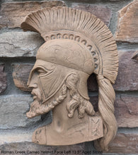 Load image into Gallery viewer, Roman Greek Spartan Bust Sculptural wall relief plaque home decor 13.5&quot; www.Neo-Mfg.com
