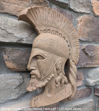 Load image into Gallery viewer, Roman Greek Spartan Bust Sculptural wall relief plaque home decor 13.5&quot; www.Neo-Mfg.com
