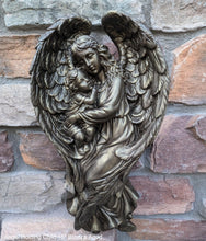 Load image into Gallery viewer, ANGEL holding Child wall frieze sculpture statue 15&quot; neo-mfg art wall plaque
