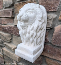 Load image into Gallery viewer, Lion Bust Crete sculpture art www.Neo-Mfg.com home decor 11&quot;
