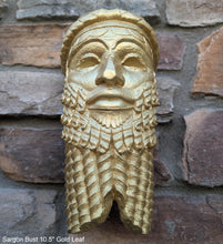 Load image into Gallery viewer, Assyrian king Sargon bust Carved Persian wall sculpture plaque 10.5&quot; www.Neo-Mfg.com Museum Replica
