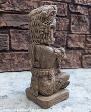 Load image into Gallery viewer, Aztec Mayan Idol Great Turtle w/ Eagle 8.5&quot; Statue Sculpture www.Neo-Mfg.com maya
