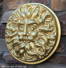 Load image into Gallery viewer, Wind Man Wall Decor Large 14&quot; Wall Plaque Sculpture Pagan www.Neo-Mfg.com mythical
