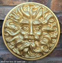 Load image into Gallery viewer, Wind Man Wall Decor Large 14&quot; Wall Plaque Sculpture Pagan www.Neo-Mfg.com mythical
