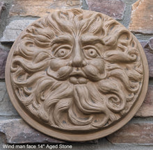 Load image into Gallery viewer, Wind Man Wall Decor Large 14&quot; Wall Plaque Sculpture Pagan www.Neo-Mfg.com mythical
