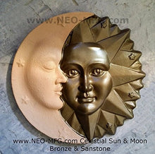 Load image into Gallery viewer, Sun &amp; Moon Harmony Wall sculpture plaque 15.5&quot; 2 tone finish Neo-Mfg
