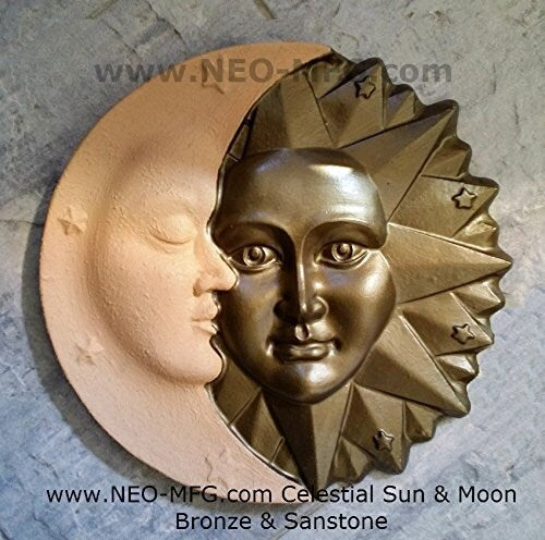 Sun & Moon Harmony Wall sculpture plaque 15.5