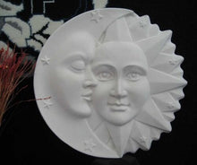 Load image into Gallery viewer, Sun &amp; Moon Harmony Wall sculpture plaque 15.5&quot; 2 tone finish Neo-Mfg
