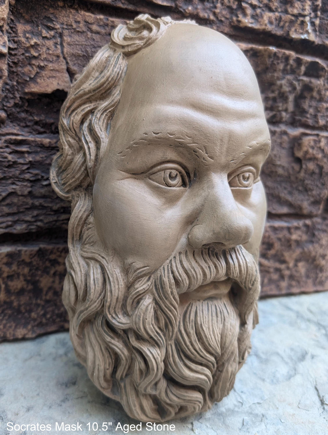 Roman Greek Socrates bust Sculpture 10.5