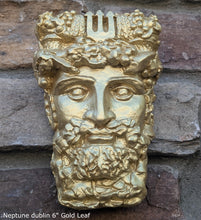 Load image into Gallery viewer, Roman Greek Neptune Face Wall Mythical Plaque Sculptural relief www.Neo-Mfg.com 6&quot; Customs House Dublin
