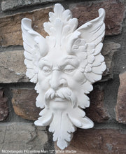 Load image into Gallery viewer, Green Man Michelangelos Florentiner Mann Grünmann Wandskulptur Mittel wall Sculpture Mask Wall Plaque Vintage sculpture 12&quot; www.Neo-Mfg.com
