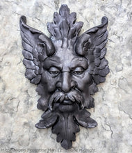 Load image into Gallery viewer, Green Man Michelangelos Florentiner Mann Grünmann Wandskulptur Mittel wall Sculpture Mask Wall Plaque Vintage sculpture 12&quot; www.Neo-Mfg.com
