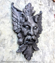 Load image into Gallery viewer, Green Man Michelangelos Florentiner Mann Grünmann Wandskulptur Mittel wall Sculpture Mask Wall Plaque Vintage sculpture 12&quot; www.Neo-Mfg.com
