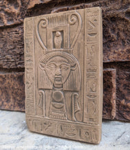 Load image into Gallery viewer, Egyptian Hathor Amenhotep III Sobek Sculptural wall relief www.Neo-Mfg.com 7&quot; Museum preproduction
