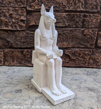 Load image into Gallery viewer, Egyptian Anubis Seated statue replica sculpture Artifact 9.75&quot; www.Neo-Mfg.com
