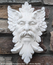 Load image into Gallery viewer, Green Man Michelangelos Florentiner Mann Grünmann Wandskulptur Mittel wall Sculpture Mask Wall Plaque Vintage sculpture 12&quot; www.Neo-Mfg.com
