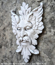 Load image into Gallery viewer, Green Man Michelangelos Florentiner Mann Grünmann Wandskulptur Mittel wall Sculpture Mask Wall Plaque Vintage sculpture 12&quot; www.Neo-Mfg.com
