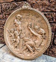 Load image into Gallery viewer, Roman Greek Dionysus God of wine ritual madness and ecstasy - Bacchus Satyr Sculptural Wall frieze plaque relief www.Neo-Mfg.com 14&quot;
