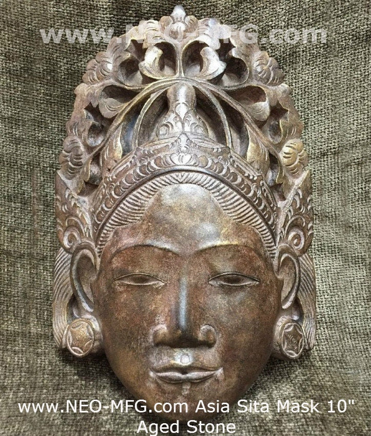 Asia SITA Artifact carved mask sculpture statue Balinese 10