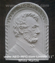 Load image into Gallery viewer, History Abe Abraham Lincoln Cameo silhouette Sculpture Plaque 11&quot; Neo-Mfg

