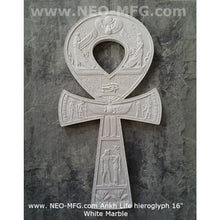 Load image into Gallery viewer, History Egyptian Ankh Life hieroglyph Sculptural wall relief www.Neo-Mfg.com 16&quot;
