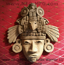 Load image into Gallery viewer, History Aztec Maya Artifact Warrior mask Sculpture Statue 11&quot; Tall www.Neo-Mfg.com
