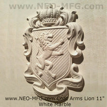 Load image into Gallery viewer, Decor Coat of Arms Lion wall plaque sign 11&quot; www.Neo-Mfg.com Rampant fighting j28
