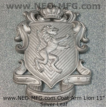 Load image into Gallery viewer, Decor Coat of Arms Lion wall plaque sign 11&quot; www.Neo-Mfg.com Rampant fighting j28
